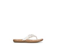 Kenneth Cole Reaction Women's Glam-athon Thong Sandal, White, 6.5 UK
