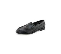 Kenneth Cole Reaction Womens Zoila Perf, Black Crinkle, 5 Wide