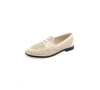 Kenneth Cole Reaction Womens Zoila Perf, Oatmeal Crinkle, 6 Wide