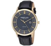 KENNETH COLE Unisex-Adults Analog Quartz Watch with Leather Strap KC50784005
