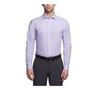 Kenneth Cole Unlisted by Men's Dress Shirt Slim Fit Check, Tulip, 14"-14.5" Neck 32"-33" Sleeve