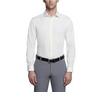 Kenneth Cole Unlisted by Men's Dress Shirt Slim Fit Solid, Sundew, 18"-18.5" Neck 34"-35" Sleeve