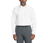 Kenneth Cole Unlisted Men's Dress Shirt Regular Fit Solid, White, 17"-17.5" Neck 34"-35" Sleeve