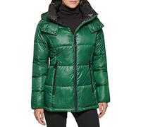 Kenneth Cole Women's Heavy Weight Down Puffer Jacket, Deep Emerald, S