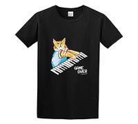 Kenneth Morgan Game Over Keyboard Cat Fun The It Crowd Popular Tv Show T-Shirt Graphic Top Printed Shirt for Mens BlackM
