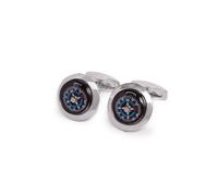 Kennett Men's Compass Cufflinks - For the Adventurous Gentleman in Silver Kennett Silver One Size