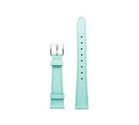 Kennett Saffiano Leather Watch Strap 16mm - Quick Release Replacement Band with Stainless Steel Buckle (Blue)