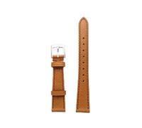 Kennett Saffiano Leather Watch Strap 16mm - Quick Release Replacement Band with Stainless Steel Buckle (Tan)