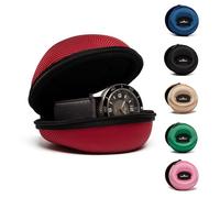 Kennett Single Watch Travel Case - Durable, Impact-Resistant & Water-Resistant Watch Storage Case for Men & Women (Red)