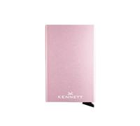 Kennett Smart Wallet Card Holder - RFID Blocking Slim Wallet with Aluminum Case, Quick Access Mechanism, Minimalist Design (Pink)