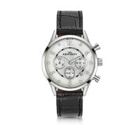 Kennett Women's Lady Savro Chronograph Watch Croco Strap in Black Kennett Black One Size