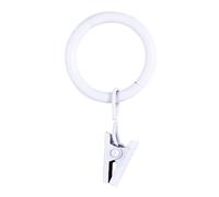 Kenney Clip Rings for 5/8" to 3/4" Diameter Curtain Rods, White, 14-Pack
