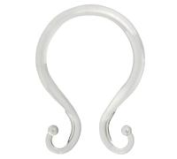 Kenney Double Shower Curtain Hooks, Set of 12