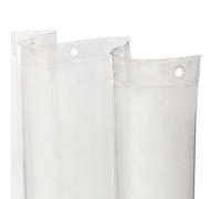 Kenney KN61433 Lightweight 3 Gauge Waterproof PEVA Shower Curtain Liner with Durable Eyelet Hang Holes and Weighted Magnetic Hem for Bathroom, 70" W x 72" H, Clear, 1-Pack