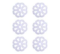 Kenney KN61549 Vinyl Bath Treads with Suction Cups for Use Inside the Bathroom Shower, 5" L x 5" W, Clear