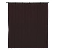 Kenney KN61755 Lightweight 3 Gauge Waterproof PEVA Shower Curtain Liner with Durable Eyelet Hang Holes, Weighted Magnetic Hem, and 12 Piece Plastic C-Ring Set for Bathroom, 70" W x 72" H, Chocolate