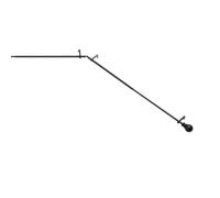Kenney KN80707 Bryce Ball End Decorative Bay Window Curtain Rod, 78-144" Adjustable Length (22-37" Adjustable Sides, 28-72" Adjustable Middle) Black Finish, 3/4" Diameter Steel Tube