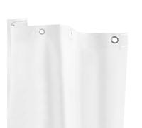 Kenney Microban Protected Medium Weight PEVA Shower Liner, 70" W x 72" H, White