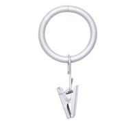 Kenney Real Home Window Curtain Clip Rings, Set of 14, Pewter