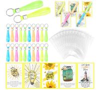 Kenning 25 Sets Christian Easter Gifts Let Your Light Shine Keychains with Matthew 5: 16 Cards Glow in The Dark Jesus Keychains for Easter Basket Stuffers Church Activities Sunday School Party Favor