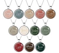 Kenning Christian Necklace Gifts for Women Bible Verse Metal Necklace Inspirational Church Religious Gifts Appreciation Gift for Teachers, Mentors, Chain Length: Approx. 11 inches, Metal, alloy