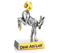 Kenning Horse Rear Bobblehead Last Place Award Gag Gift Trophy Desk Decor | Funny Office Pranks Trophy, Humorous White Elephant Prize for Adults, Novelty Desk Decoration, Joke Award for Party Games