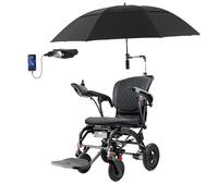 KENNOE Lightweight Foldable Electric Wheelchair for Adults & Seniors - 6AH/10AH/20AH Removable Battery, Portable Power Wheelchair Ergonomic seat,6AH