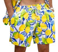 Kenny Flowers Men's Swim Trunks, Mid-Length Comfortable Swim Shorts, with Elastic Waistband, Mesh Lining, and Triple Stitched, Multicolor, Large