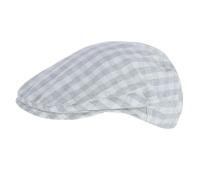 Kenny K. Men's Gingham Check Poly Cotton Ivy Flat Cap