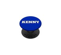 Kenny Name Tag Small White Text Personalised FRONT Matching PopSockets Adhesive PopGrip