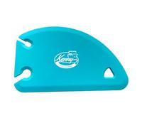 Kenny Professional 3 in 1 Multi-Purpose Dough Scraper Card Made of BPA Free Silicone & Stainless Steel core - Bowl Scraper, Dough Remover, Attachment Cleaner (Aquamarine)