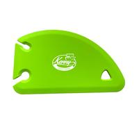 Kenny Professional 3 in 1 Multi-Purpose Dough Scraper Card Made of BPA Free Silicone & Stainless Steel core - Bowl Scraper, Dough Remover, Attachment Cleaner (Lime)