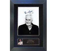 KENNY ROGERS Signed Autograph Mounted Photo Reproduction PRINT A4 Rare Perfect Birthday (297 x 210mm) #361 (Black Frame)