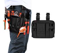 KENOBEE Tool Pouch Holster with Belt Clip Around Your Leg, Electrician Multifunctional Repair Bag, Utility Mini Organizer for Automotive Craftsman Carpenter Construction
