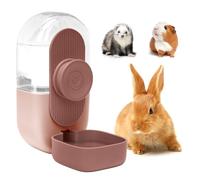 Kenond Rabbit Water Dispenser,Hanging Automatic Water Bottle for Cage (Pink)