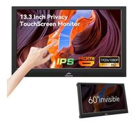 Kenowa 13.3 Inch Touchscreen Portable Monitor with HDMI VGA Type-B Privacy Screen / Speaker IPS Screen FHD 1080P Touch Monitor for Computer Windows 7 11 OS Raspberry Pi, Laptop, Xbox, Mac