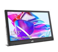 Kenowa 13.3 Inch USB-C Portable Monitor FHD 1366 x 768 Screen LCD External Display with Type-C HDMI Headphone Jack for PS3 PS4 Mac Raspberry Pi B Computer Laptop