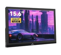 Kenowa USB-C Portable Monitor 15.6 Inch FHD 1080P IPS Screen External Display with Type-C HDMI for Raspberry pi Laptop/PC/Xbox/PS4, Built-in Speakers