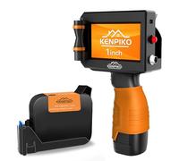 Kenpiko Handheld Printer, 2025 Upgrade 1 Inch Print Height Handheld Inkjet Printer with 72ML Quick-Drying Ink Cartridge,Portable Inkjet Printers Gun with 4.3" Touch Screen for Barcode, Logo, Date