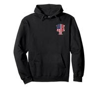 Kenpo Karate American Flag Distressed Martial Arts Dojo TKD Pullover Hoodie