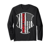 Kenpo Karate American Flag Dojo Pride Martial Design Long Sleeve T-Shirt