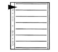 Kenro Transparent Negative Pages for Ringbinder for 7 Strips of 6 Frame 35mm Film Pack of 25 - KNF11
