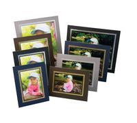 Kenro Black Cardboard Strut Mount Photo Frame 8x10 Inch 20x25cm Presentation with Silver Border Pack of 50