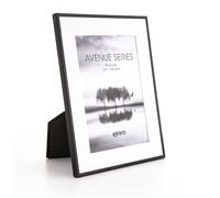 Kenro Avenue Black Steel Photo Frame 10x12 / 25x30cm with Mat for Photo 8x10 / 20x25cm - AVE2025BL