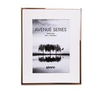 Kenro Avenue Rose Gold Photo Frame 10x12 Inch / 25x30cm with White Mat for 8x10 Inch / 20x25cm - AVE2025RG