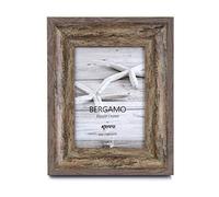 Kenro Bergamo Series Rustic Brown Wood Effect Photograph Frame 8x6 Inch / 15x20cm - BERG1520BN