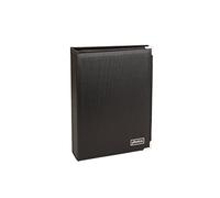 Kenro Black Textured Photo Album with Silver Corners for 200 Photos 6x4 inch/10x15cm, Slip-In Pages - PKB135