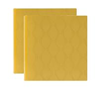 Kenro Box of 2 Inca Series Yellow Textured Photo Album for 200 Photographs 6x4 Inch / 10x15cm with Slip-in Pages and Memo Space - KIN101YL