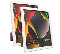 Kenro Box of 2 Rio Slimline Series White Photo Frame 7x5 inch / 13x18cm Handcrafted Solid Wood - RFS1318WH