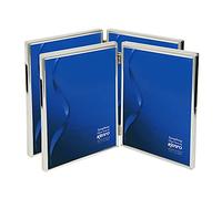 Kenro Box of 2 Silver Plated Twin Photo Frame 7x5 Inch / 13x18cm Symphony Classic Series - SY1318/2-2